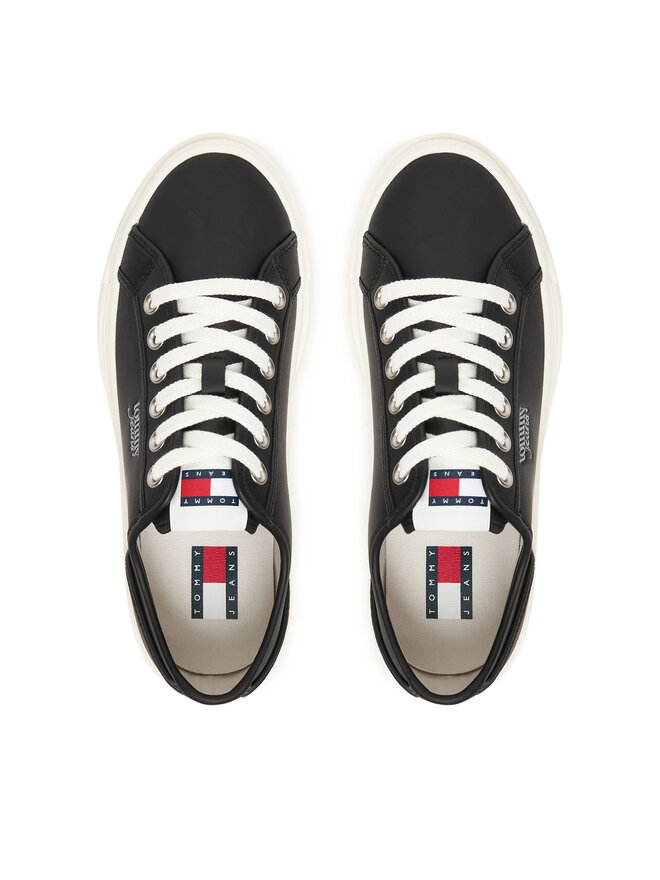 Tommy Jeans Sneakers Tommy Jeans Tjw Flatform Sneaker Ltr EN0EN02964 Schwarz