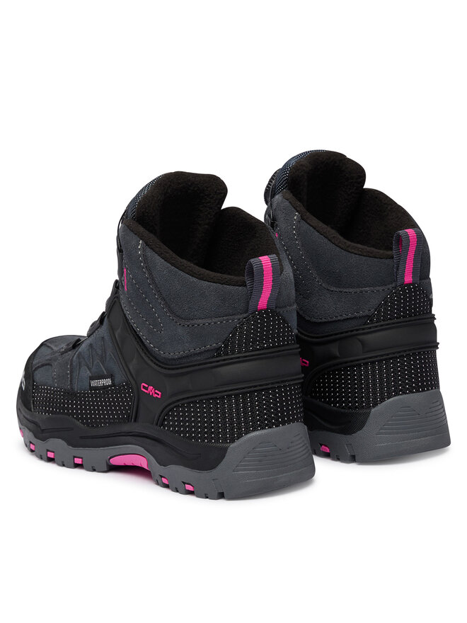 CMP Трекінгові черевики CMP Kiruna Mid FitGo Fleece Wp 3Q57894 Чорний