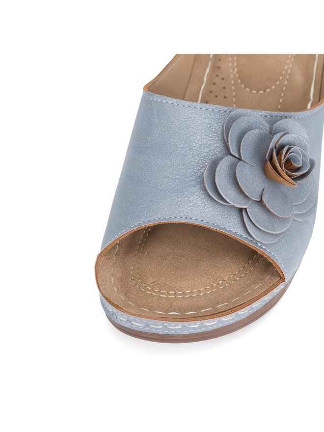 Clara Barson Pantoletten Clara Barson WYL05010-29 Blau