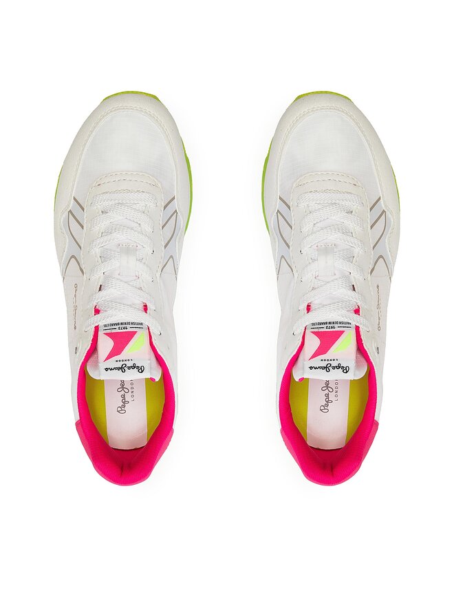 Pepe Jeans Снікерcи Pepe Jeans Brit Neon W PLS40011 Білий
