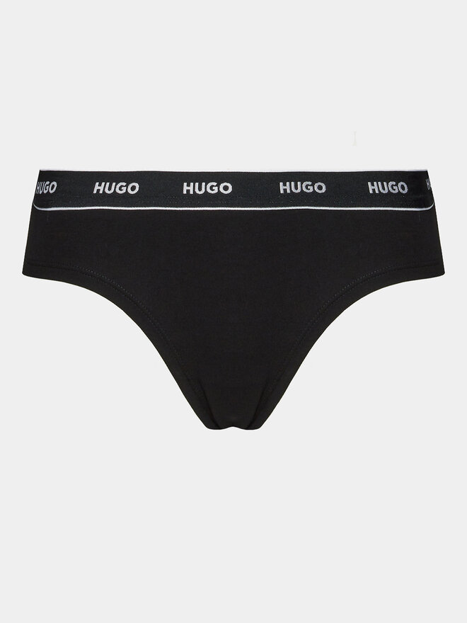 HUGO Hugo Klassischer Damenslip Brief Stripe 50510624 Schwarz