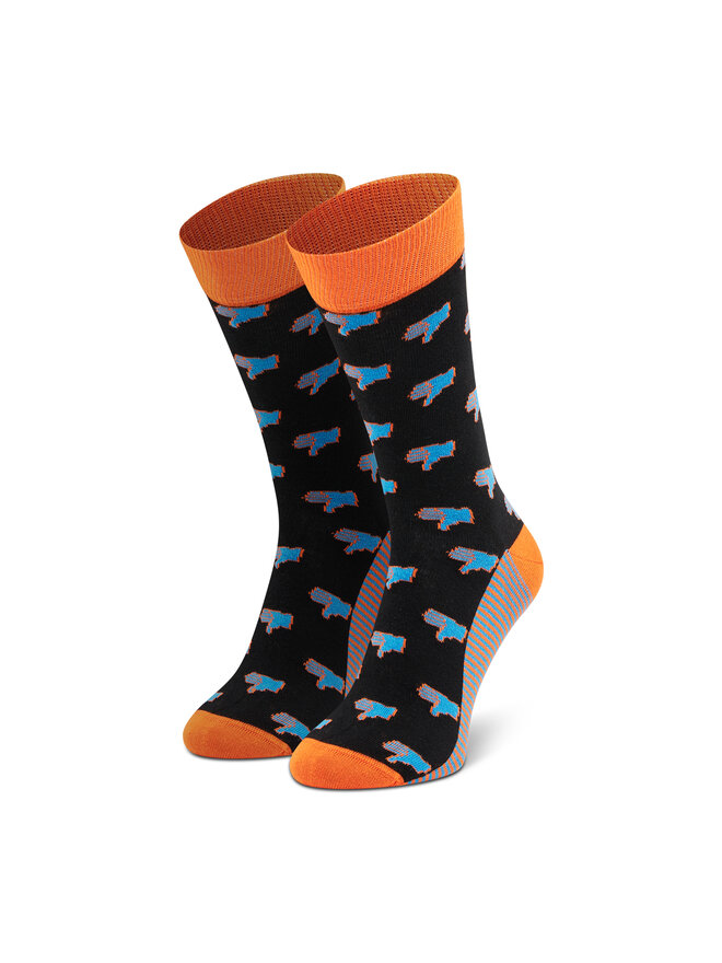 Dots Socks Șosete Lungi pentru Bărbați Dots Socks D20WF-SX-008-X-041046 Negru