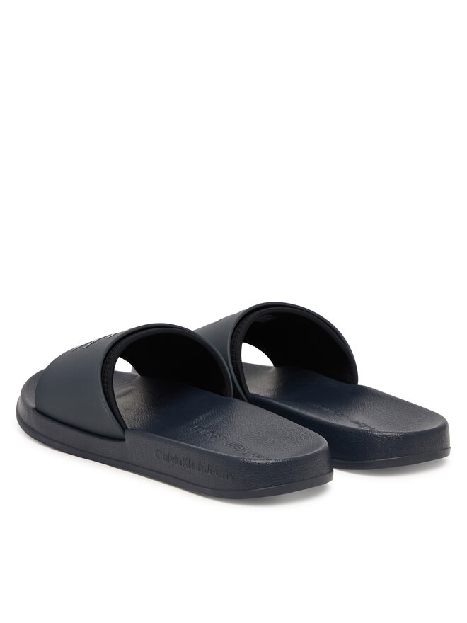 Calvin Klein Pantoletten Calvin Klein Ess Slide Rubber Neoprene HM0HM02229 Dunkelblau