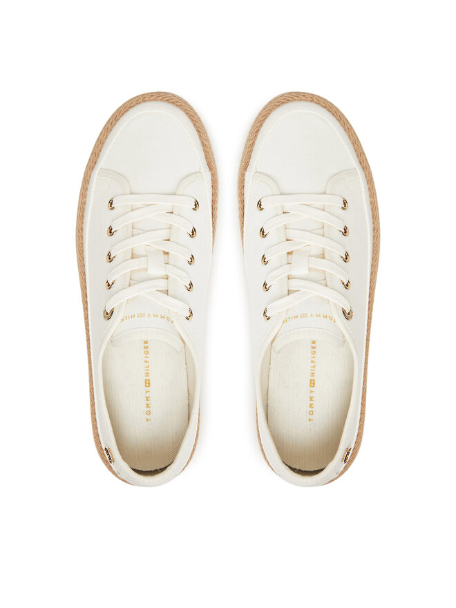 Tommy Hilfiger Εσπαντρίγιες Tommy Hilfiger Vulc Espadrille Sneaker FW0FW08404 Λευκό