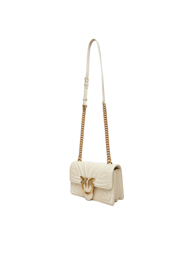 PINKO Kabelka PINKO Love One Mini Cl PE 25 PLTT 100059 A2C3 Bílá