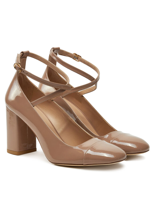 Stuart Weitzman Czółenka Stuart Weitzman Eden Strap 85 SK086 Beżowy