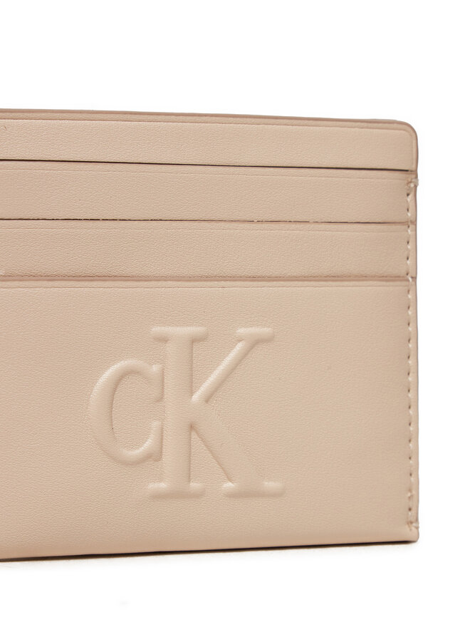 Calvin Klein Jeans Kreditkartenetui Calvin Klein Jeans Sculpted Cardcase K60K612747 Beige