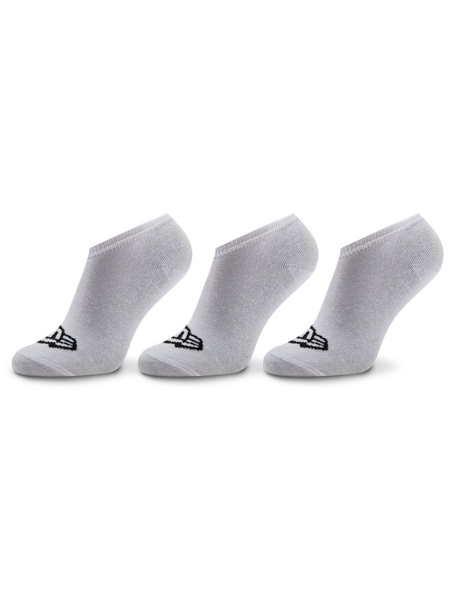 New Era Комплект 3 чифта къси чорапи унисекс New Era Flag Sneaker Sock 13113638 Бял