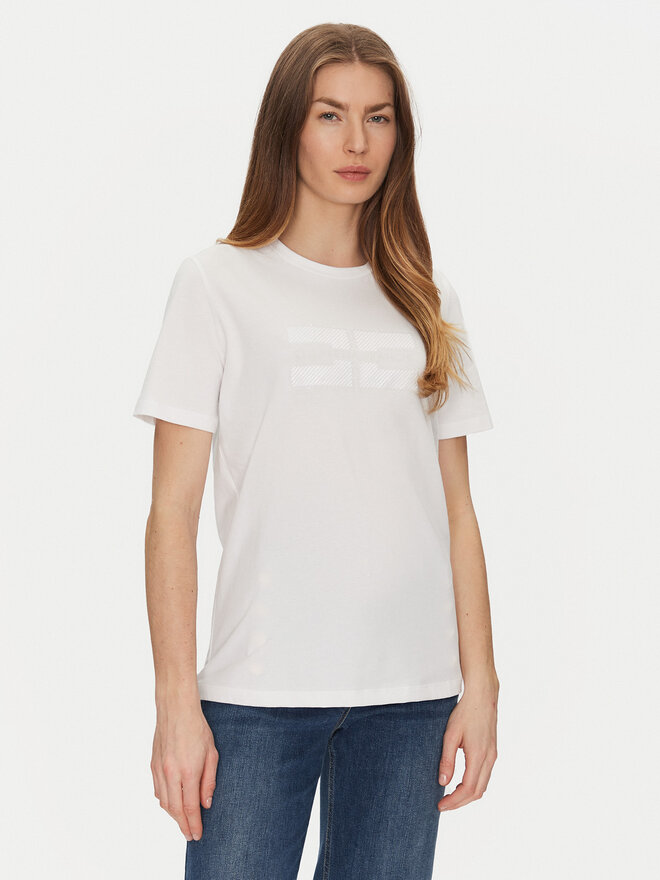 Elisabetta Franchi Elisabetta Franchi Camiseta MA-002-51E2-V200 Blanco Regular Fit
