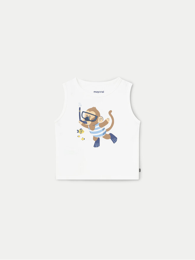 Mayoral Mayoral Τοπ 1036 Λευκό Regular Fit