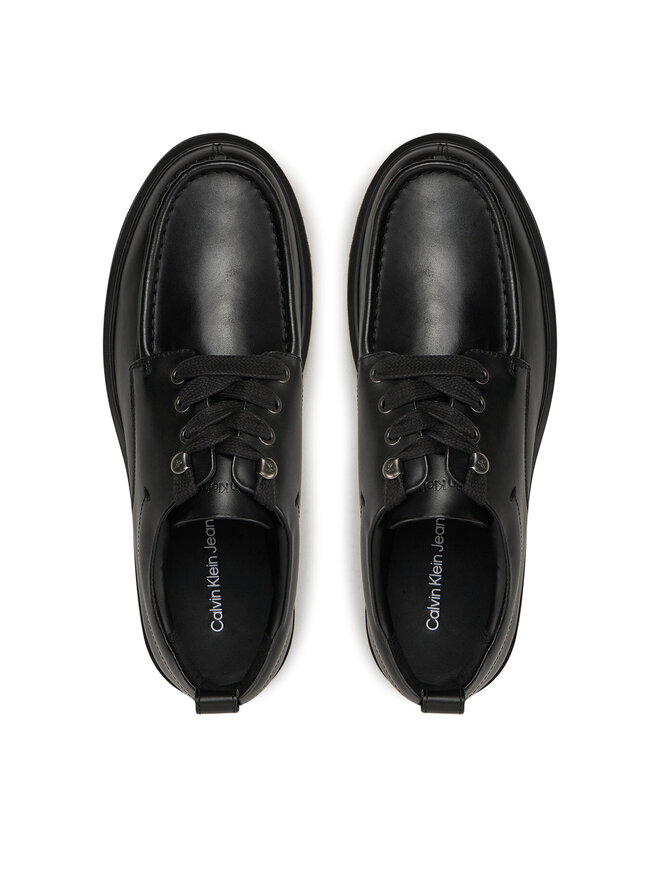 Calvin Klein Jeans Halbschuhe Calvin Klein Jeans Eva Apron Laceup Cd YM0YM01178 Schwarz
