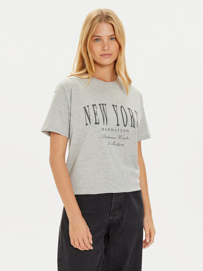 Brave Soul Brave Soul T-Shirt LTS-568JEMIMA Grau Oversize