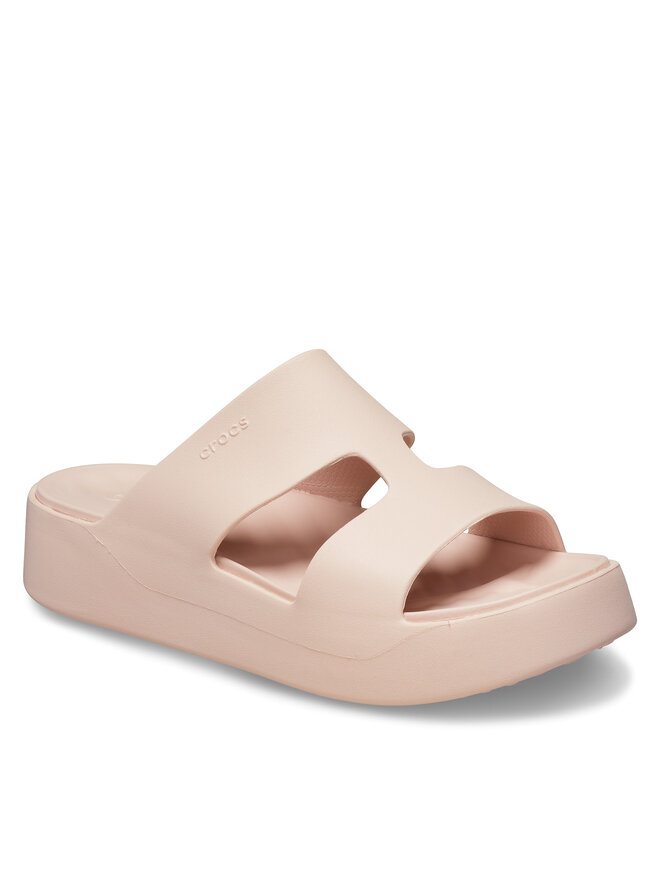 Crocs Şlapi Crocs Getaway Platform H-Strap 209409 Écru