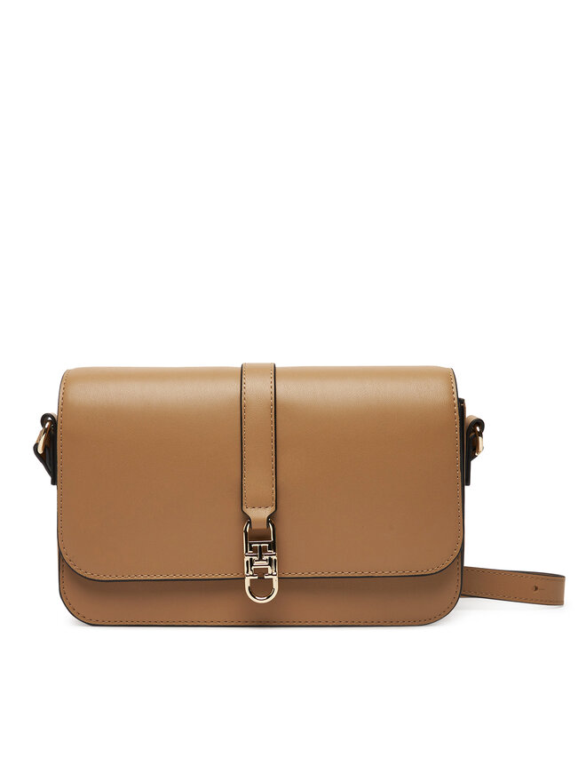 Tommy Hilfiger Ročna torba Tommy Hilfiger Th Libre Flap Crossover AW0AW17723 Rjava