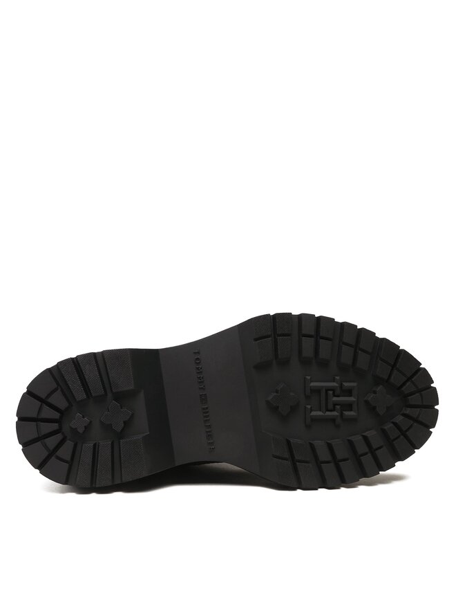 Tommy Hilfiger Schnürstiefeletten Tommy Hilfiger Feminine Essential Canvas FW0FW07357 Schwarz