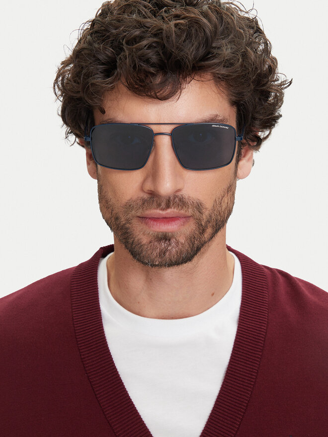 Armani Exchange Ochelari de soare Armani Exchange 0AX2054S 609980 Bleumarin