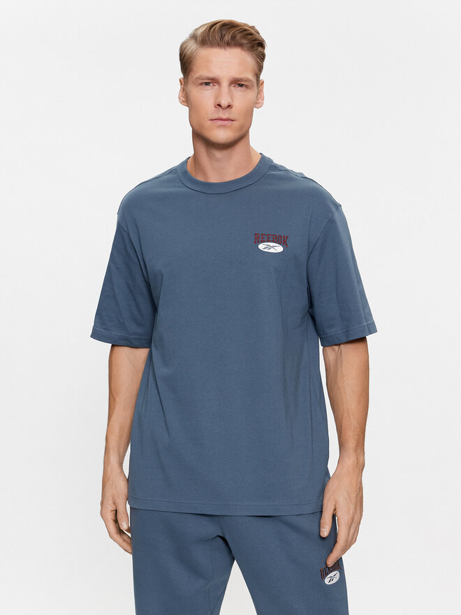 Reebok Reebok Marškinėliai Archive Essentials IM1523 Mėlyna Regular Fit