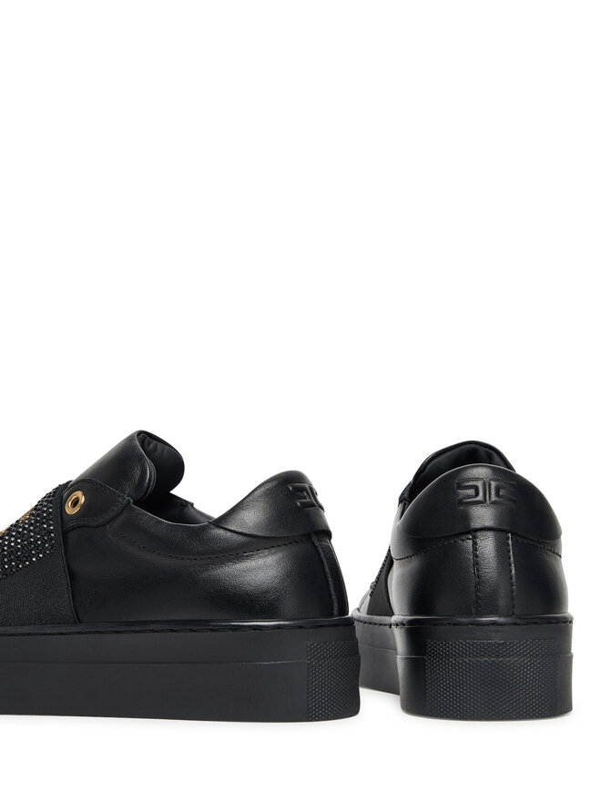 Elisabetta Franchi Сникърси Elisabetta Franchi Low Cut Velcro F4A9-E0355-1251 S Черен