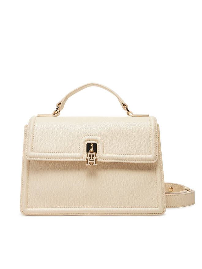 Tommy Hilfiger Bolso Tommy Hilfiger Th Eternity Mini Satchel AW0AW17176 Écru