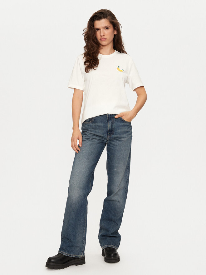 Vila Vila Camiseta Sybil 14097443 Blanco Regular Fit
