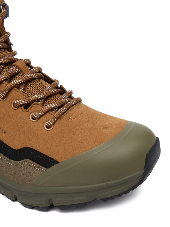 Tommy Hilfiger Gležnjarji Tommy Hilfiger Outdoor Runner Hi Wpm FM0FM05575 Rjava