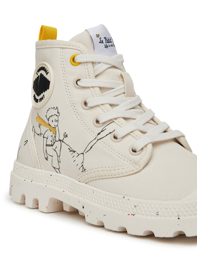 Palladium Schnürstiefeletten Palladium Pampa-Petit Prince 74449-180-M Weiß