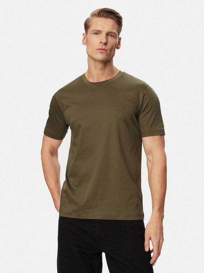 BOSS BOSS T-Shirt TS_PS Spirit 70 50562696 Khakifarben Regular Fit