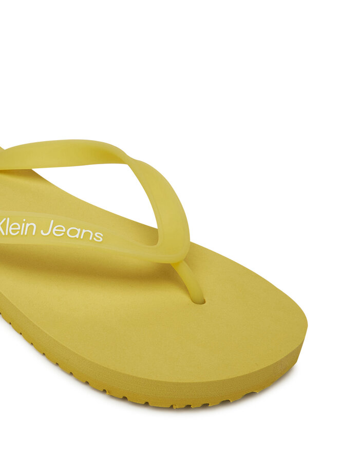 Calvin Klein Jeans Zehentrenner Calvin Klein Jeans Beach Sandal Transparent Tpu YW0YW01829 Gelb