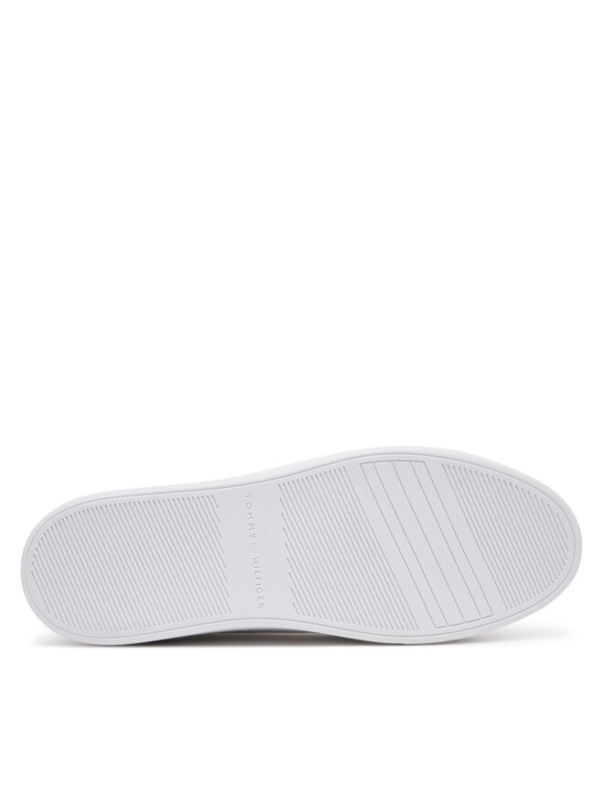 Tommy Hilfiger Sneakersy Tommy Hilfiger Platform Court Sneaker Metallics FW0FW08648 Biela