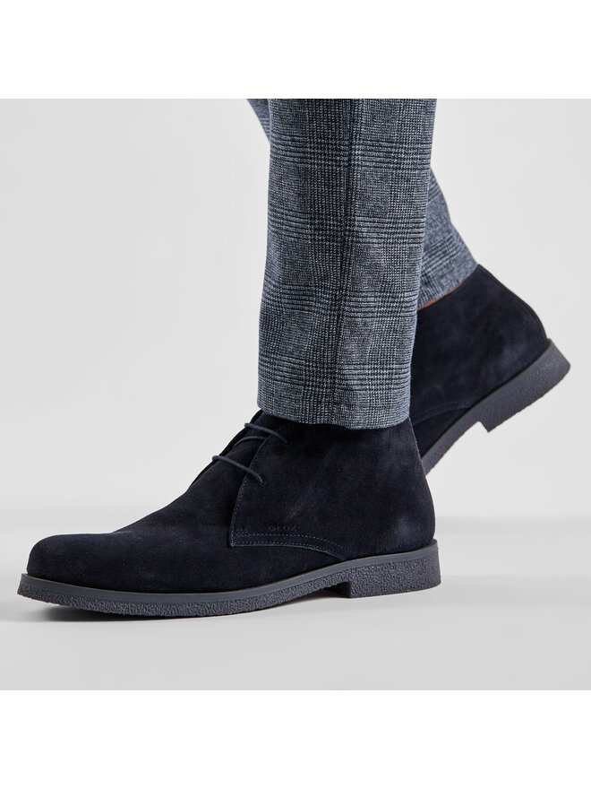 Geox Šnurovacia obuv Geox U Claudio A U0458A 00022 C4002 Tmavomodrá