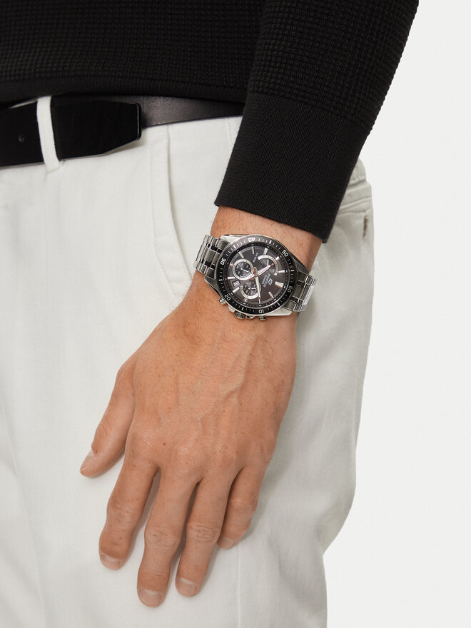 Casio Zegarek Casio Edifice EFR-552D-1AVUEF Srebrny