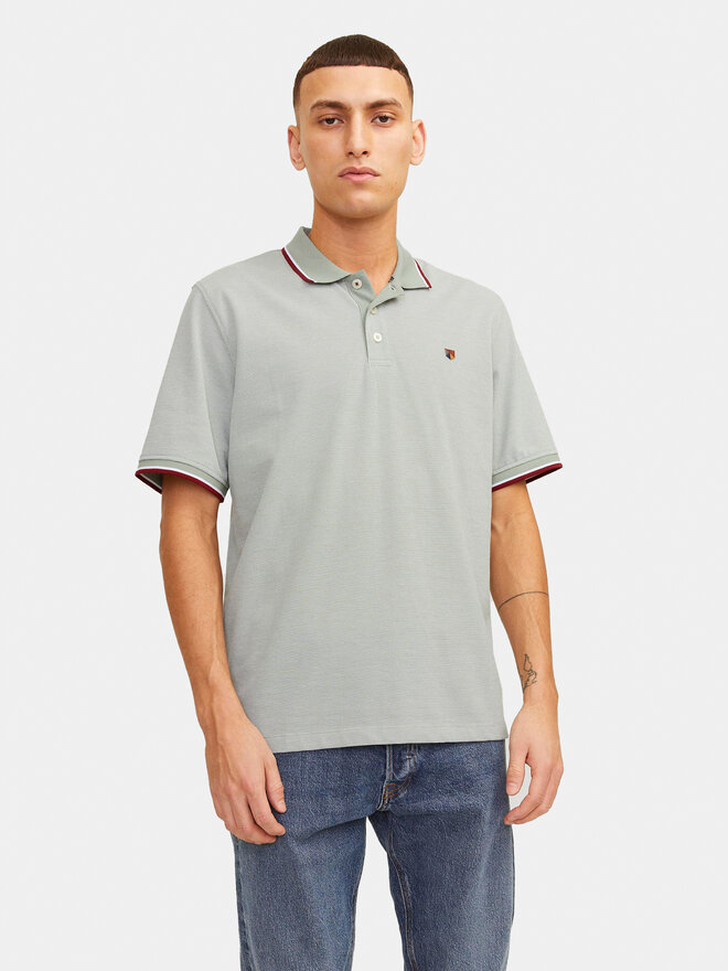 Jack&Jones Jack&Jones Поло Bluwin 12169064 Сірий Regular Fit
