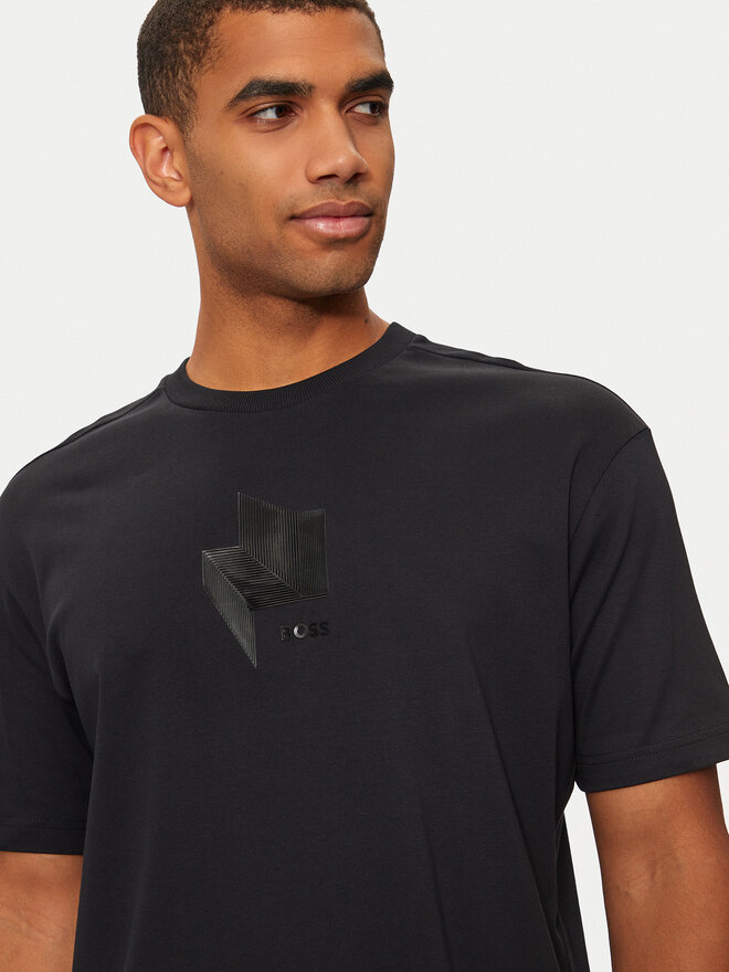 BOSS BOSS Camiseta 50525231 Negro Relaxed Fit