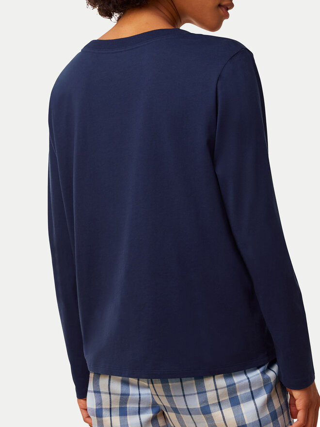 Triumph Triumph Pizsama felső 10221070 Sötétkék Regular Fit