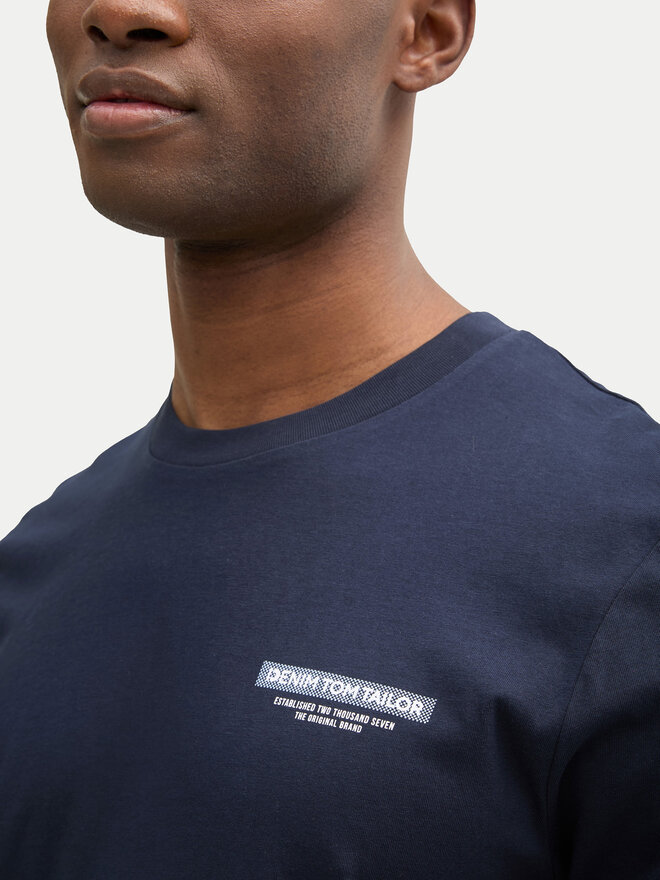 Tom Tailor Denim Tom Tailor Denim T-Shirt 1043491 Dunkelblau Regular Fit