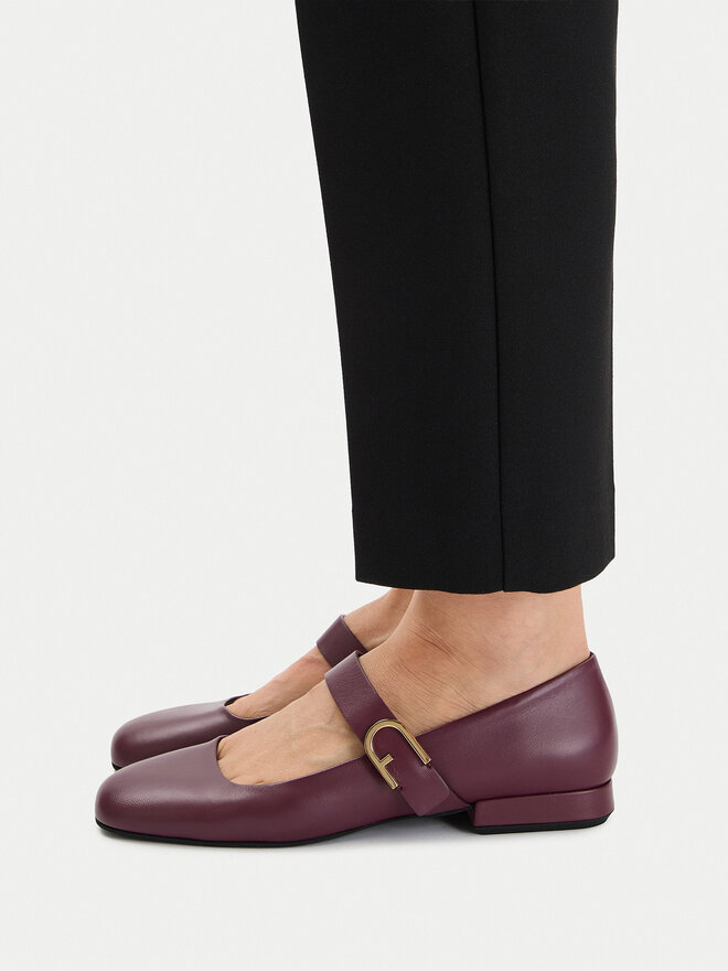 Furla Nizki čevlji Furla Chic Ballerina YJ70HIC X30000 AL 26700 Bordo rdeča