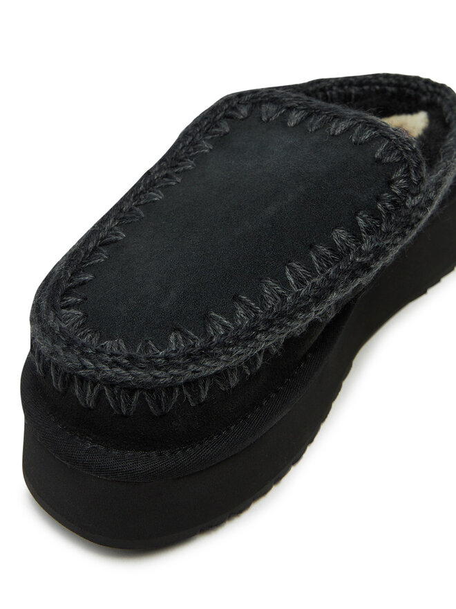 Pantofole Mou Clog Eskimo Platform FW681004A Nero escarpe