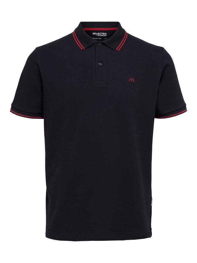 Selected Homme Selected Homme Pólóing 16087840 Fekete Regular Fit