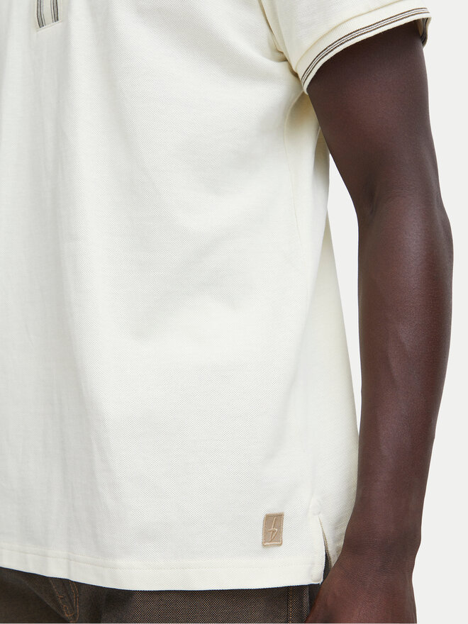 Blend Blend Poloshirt 20716474 Écru Regular Fit