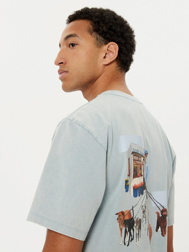 Filling Pieces Filling Pieces T-Shirt Unisex Dog Walker 7449981 Πράσινο Regular Fit