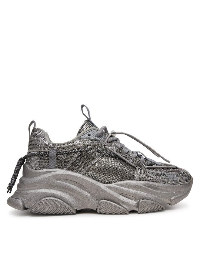 Steve Madden Sneakersy Steve Madden Vault 2R SM11003549 Srebrny
