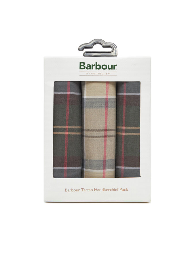 Barbour Zestaw 3 chusteczek Barbour MAC0010TA11 Zielony