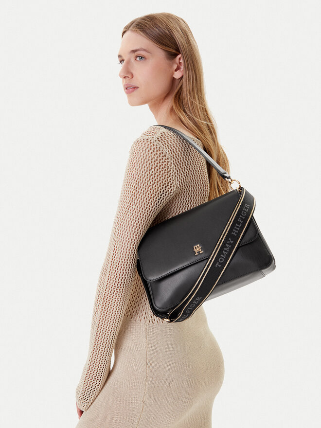 Tommy Hilfiger Kabelka Tommy Hilfiger Th Joy Shoulder Bag AW0AW16815 Černá