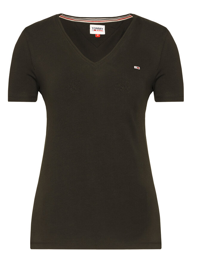 Tommy Jeans Tommy Jeans Marškinėliai Tjw Skinny Stretch DW0DW09197 Juoda Slim Fit