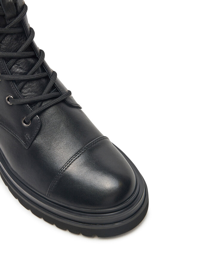 Coccinelle Schnürstiefeletten Coccinelle Coccinellemagie E4 RJO 35 01 01 Schwarz