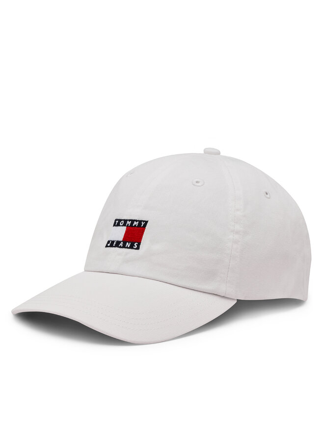 Tommy Jeans Kšiltovka Tommy Jeans Heritage AW0AW15848 Bílá