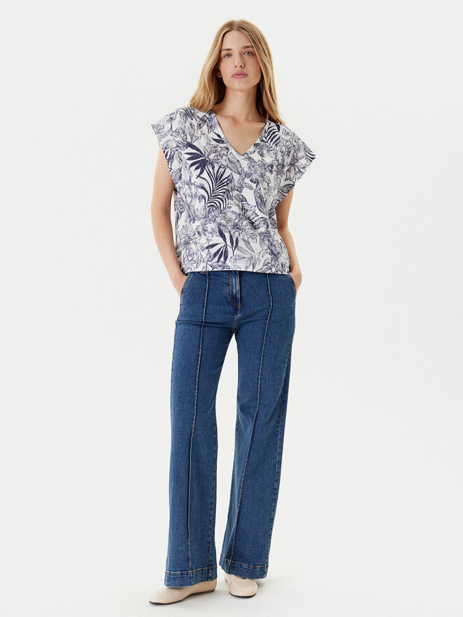 United Colors Of Benetton United Colors Of Benetton Футболка 3SEBD10AE Голубий Relaxed Fit
