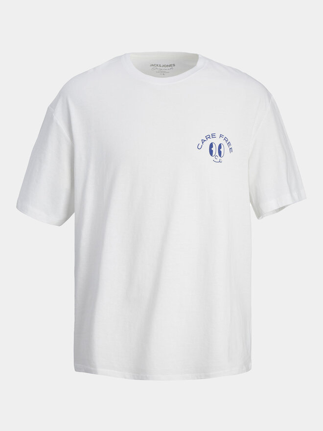 Jack&Jones Jack&Jones T-Shirt Jorfrutti 12256926 Weiß Wide Fit