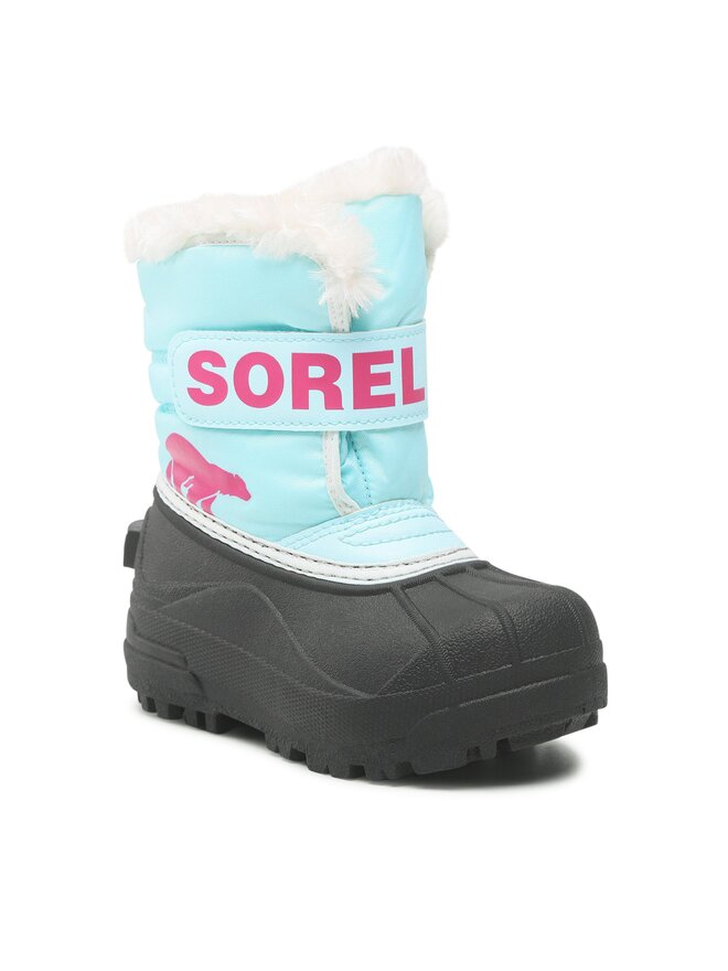 Sorel Śniegowce Sorel Childrens Snow Commander NC1960-428 Błękitny