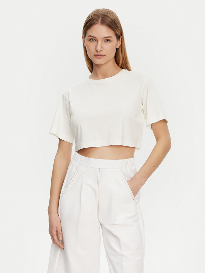 Max Mara Leisure Max Mara Leisure Marškinėliai 2516941098650 Écru Regular Fit